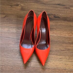 Celine Leather Red Heels